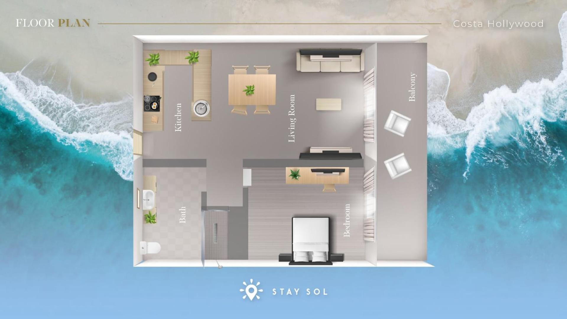 Perfect Relax - Rooftop Pool - Gym - Hot Tub Apartment